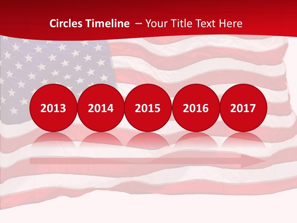 White Glory Usa PowerPoint Template