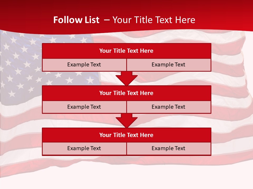 White Glory Usa PowerPoint Template