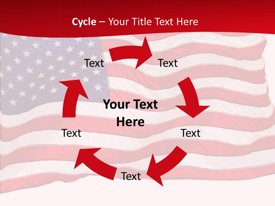 White Glory Usa PowerPoint Template