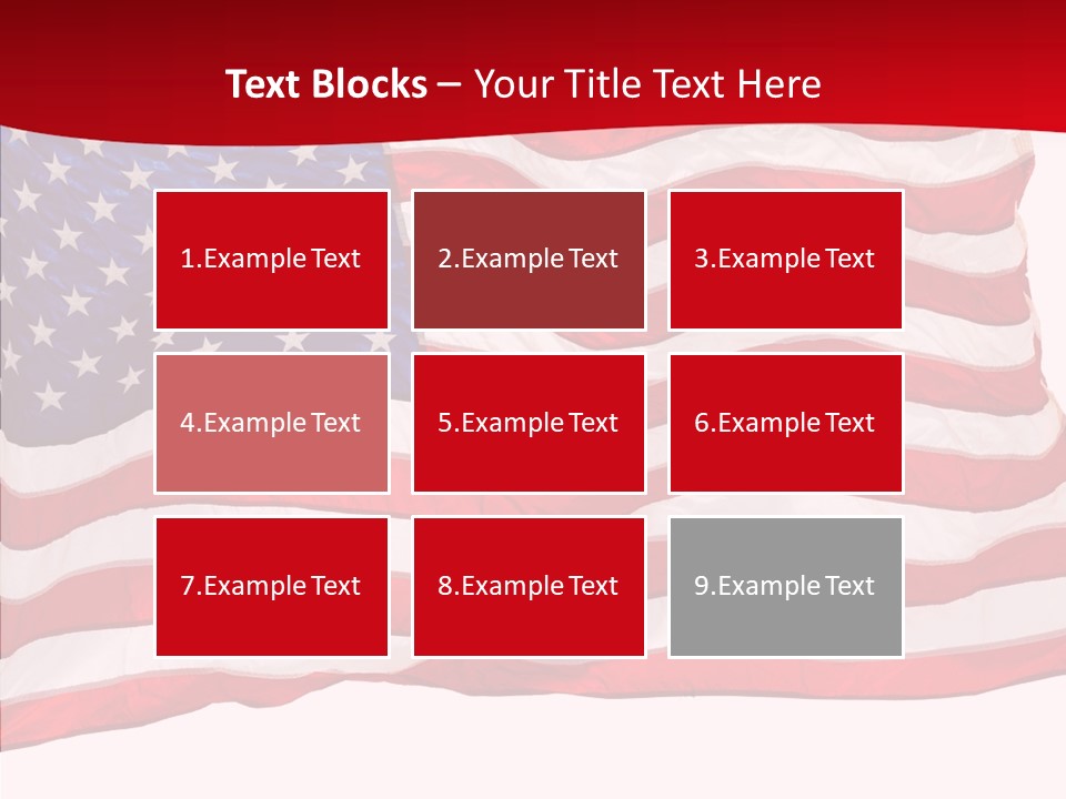 White Glory Usa PowerPoint Template