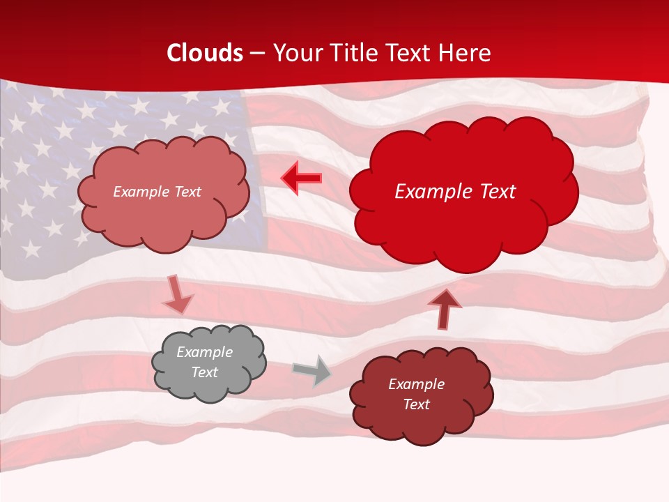 White Glory Usa PowerPoint Template