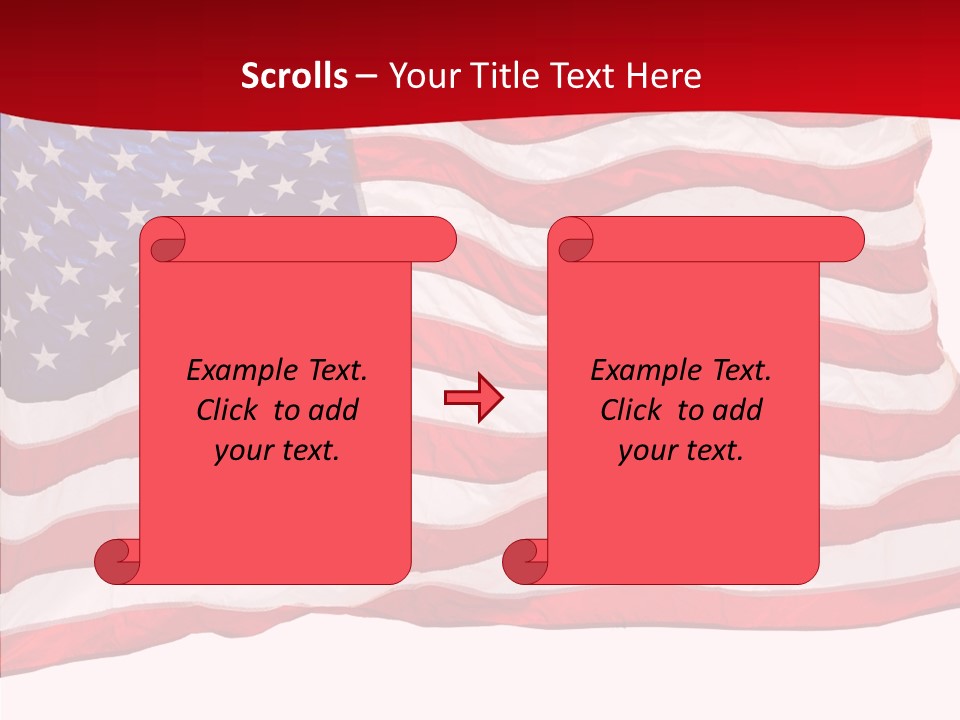 White Glory Usa PowerPoint Template