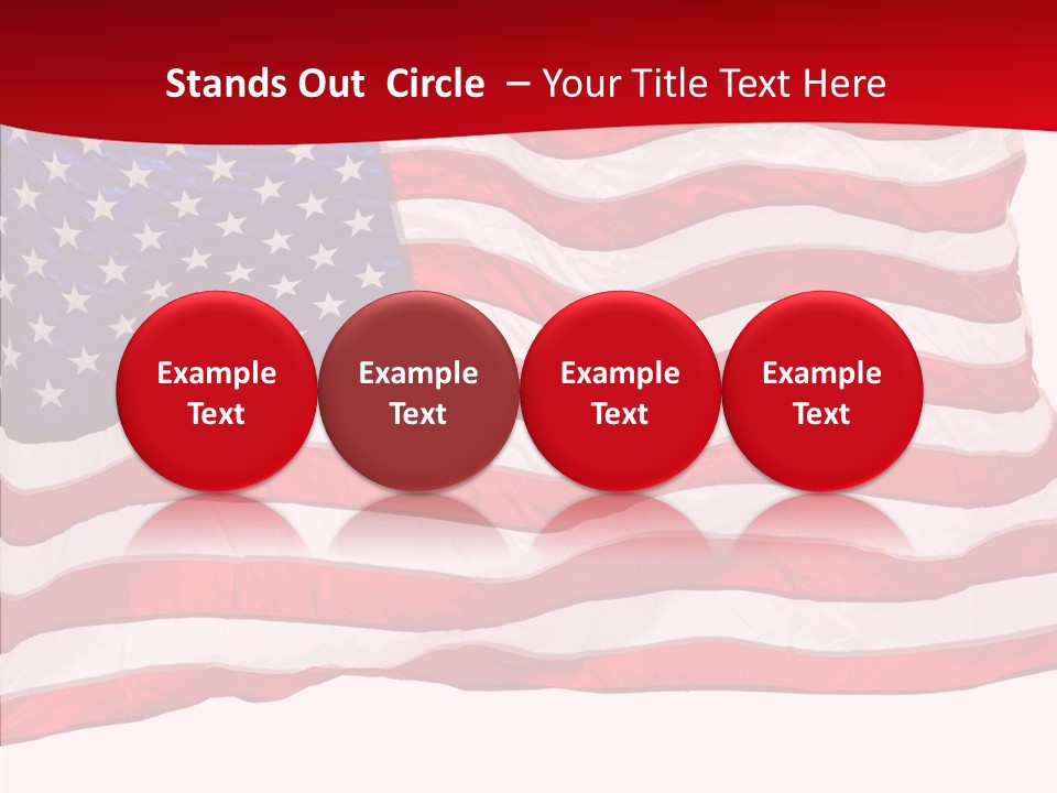 White Glory Usa PowerPoint Template
