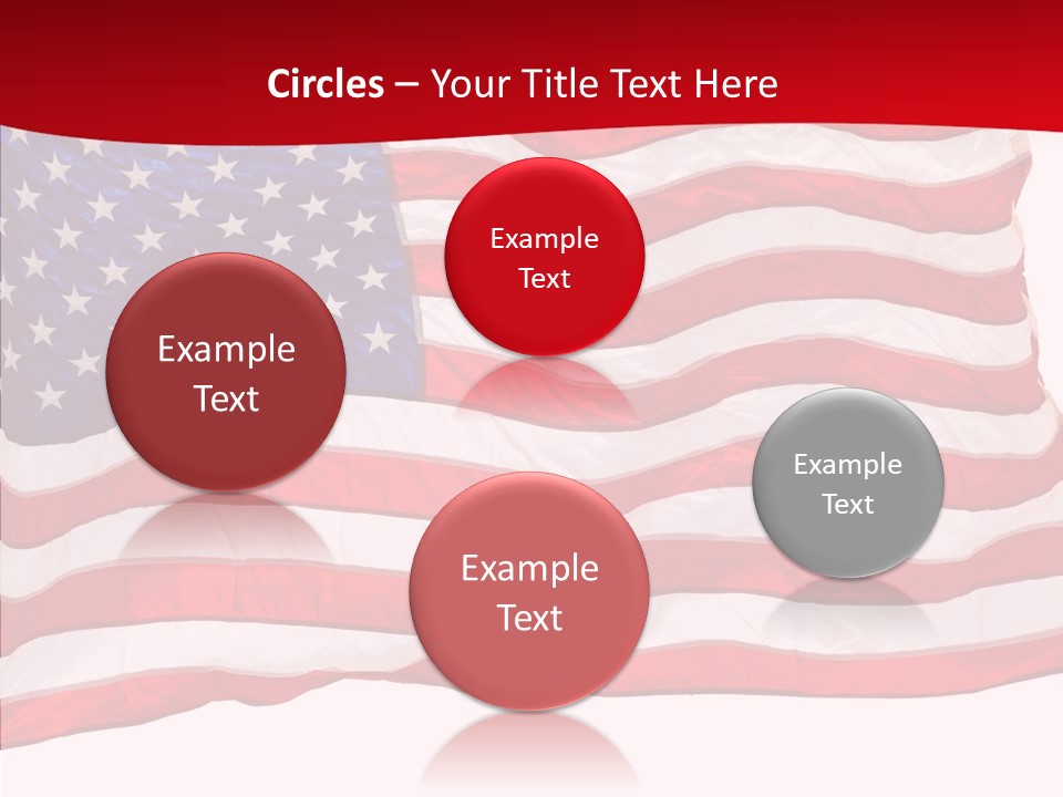 White Glory Usa PowerPoint Template