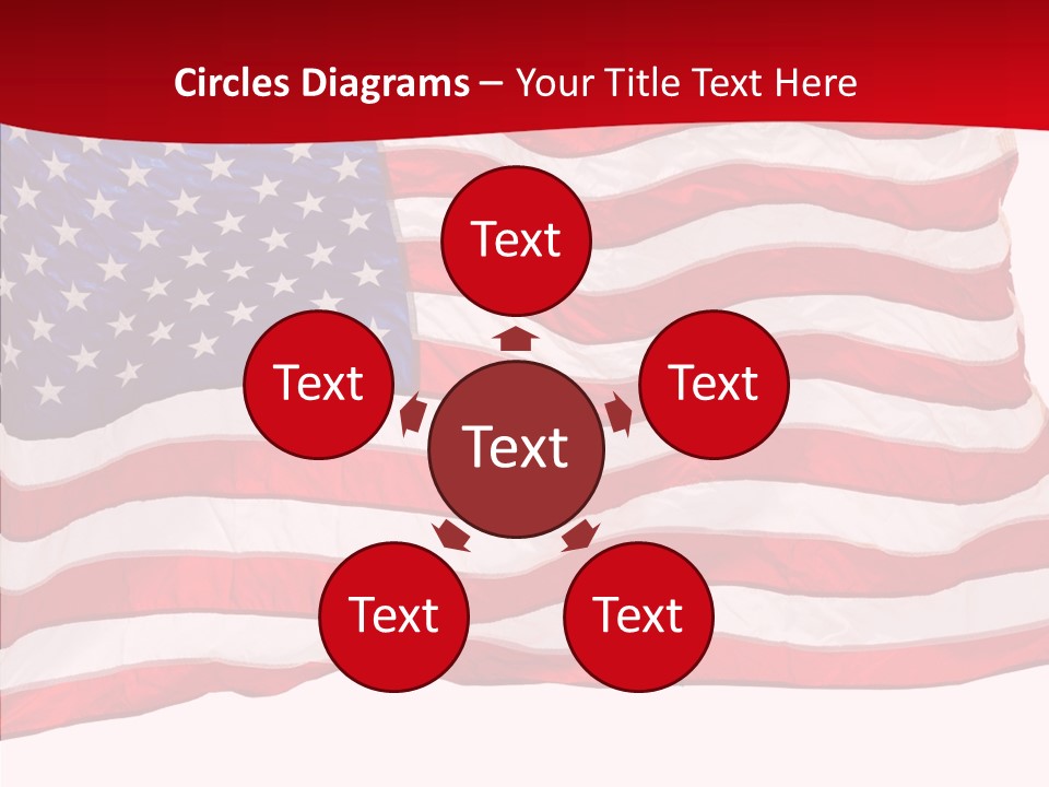 White Glory Usa PowerPoint Template