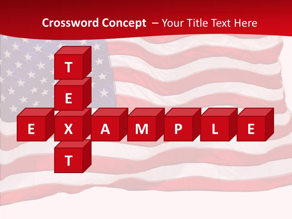 White Glory Usa PowerPoint Template