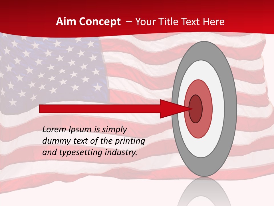 White Glory Usa PowerPoint Template