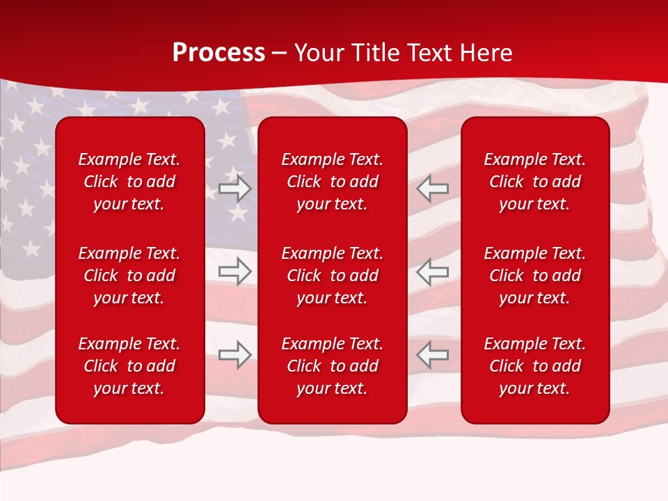 White Glory Usa PowerPoint Template