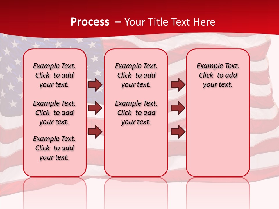 White Glory Usa PowerPoint Template