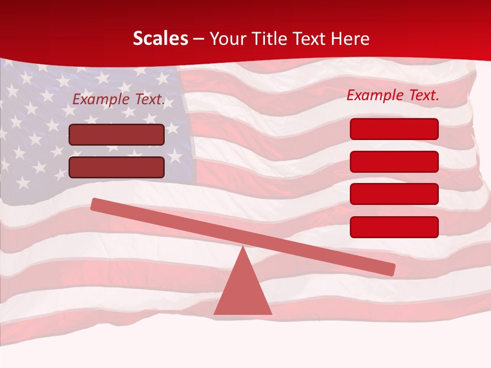 White Glory Usa PowerPoint Template