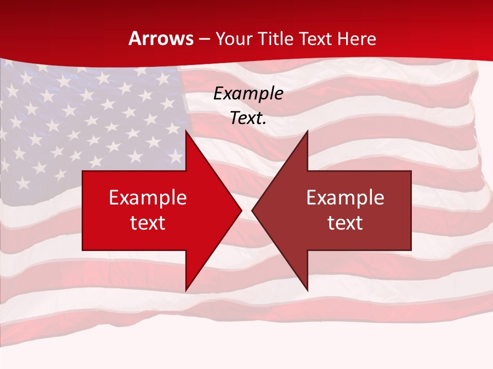 White Glory Usa PowerPoint Template