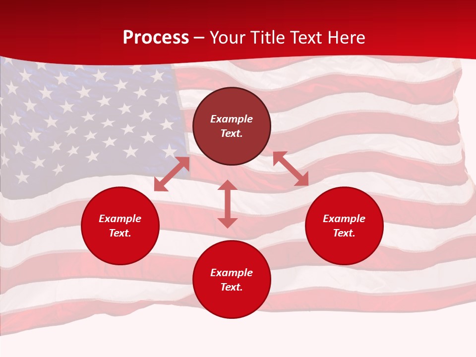 White Glory Usa PowerPoint Template