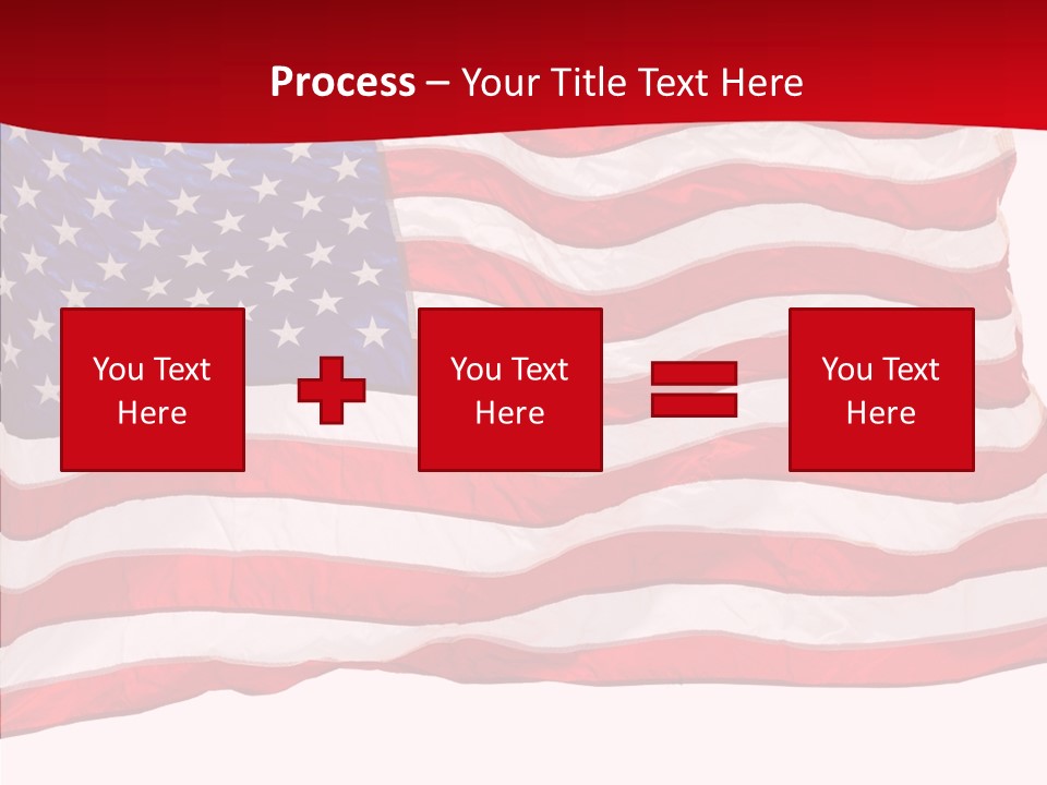 White Glory Usa PowerPoint Template