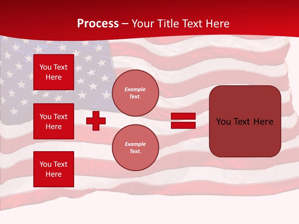 White Glory Usa PowerPoint Template