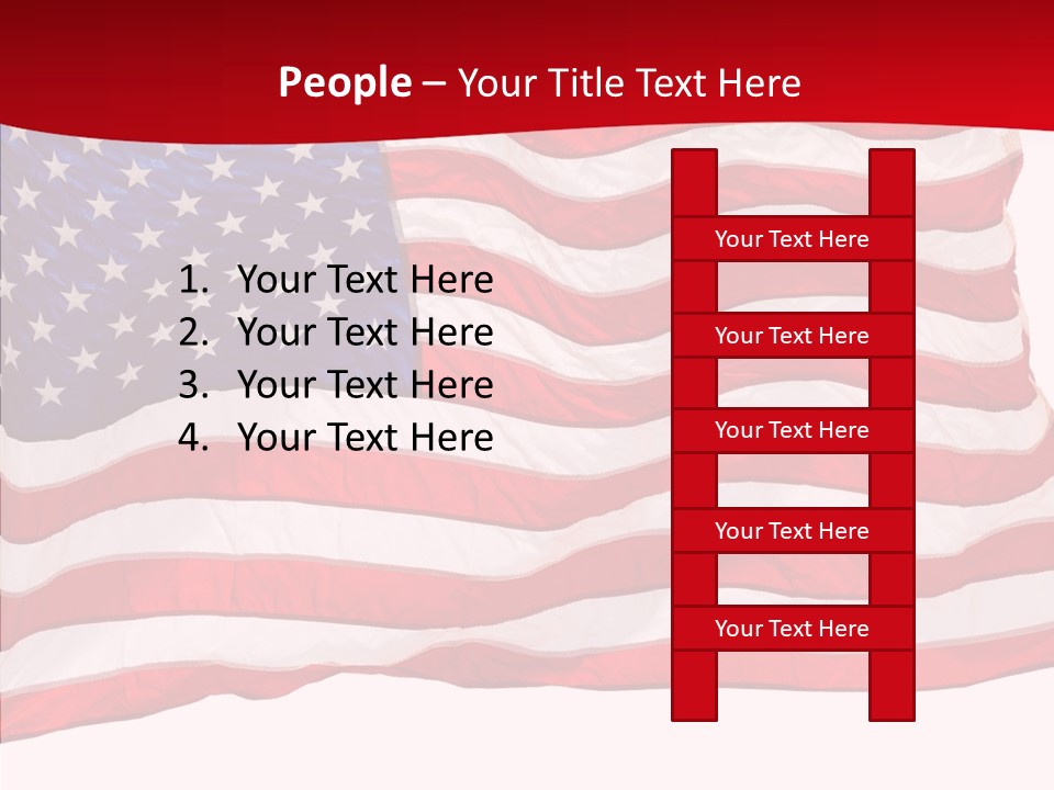 White Glory Usa PowerPoint Template