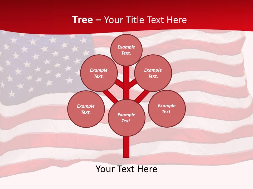White Glory Usa PowerPoint Template