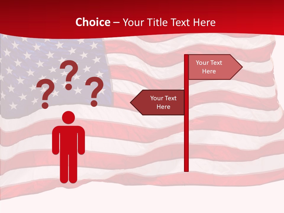White Glory Usa PowerPoint Template