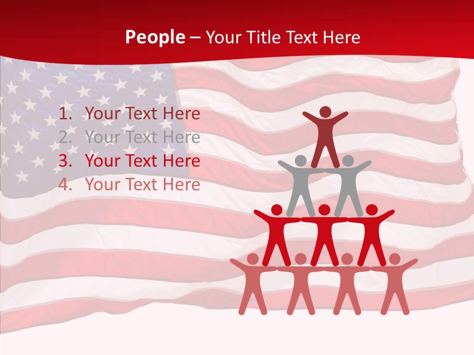 White Glory Usa PowerPoint Template