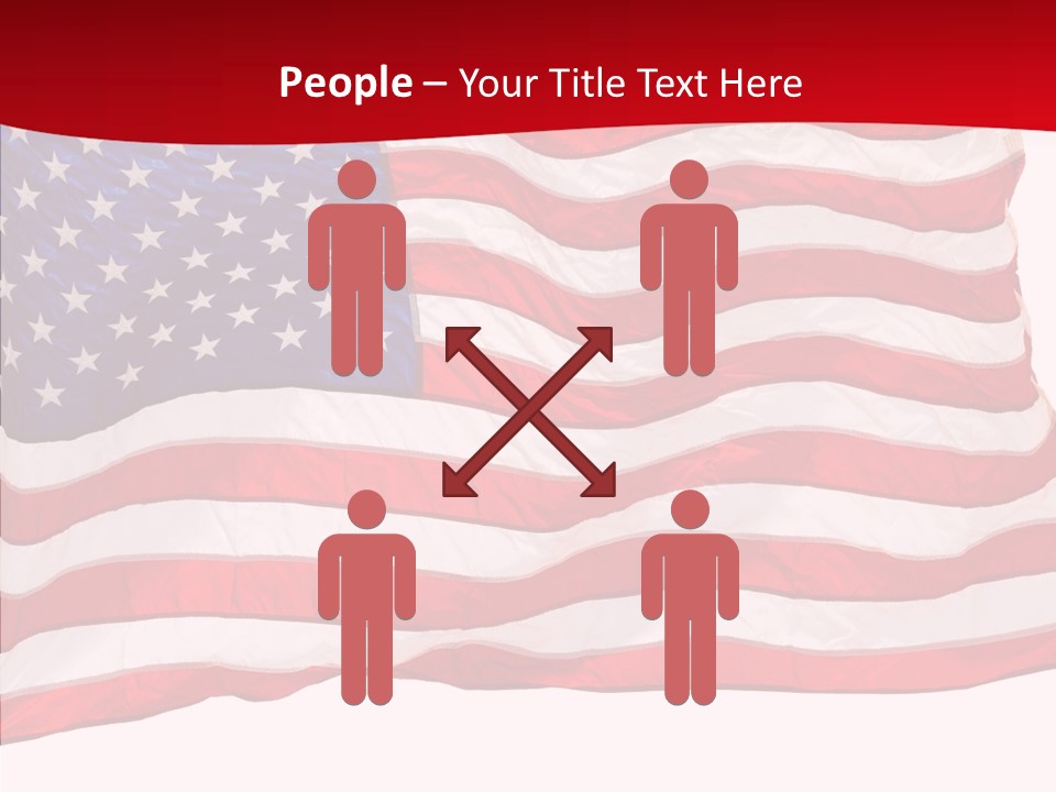 White Glory Usa PowerPoint Template