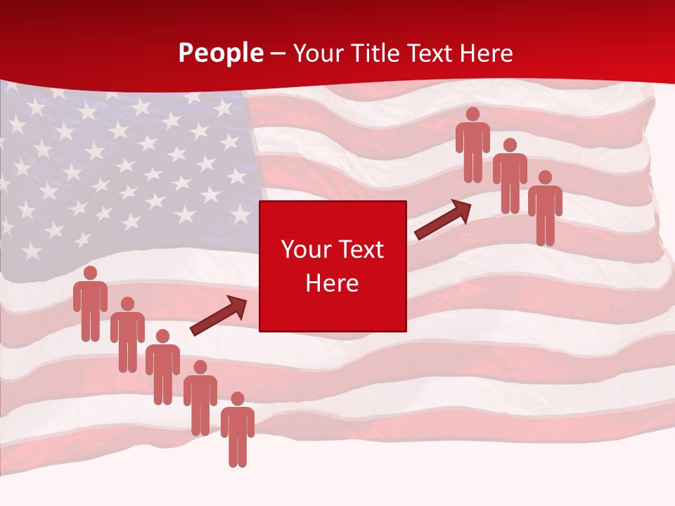 White Glory Usa PowerPoint Template