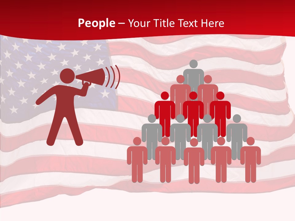 White Glory Usa PowerPoint Template