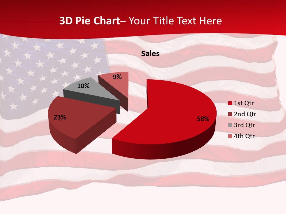 White Glory Usa PowerPoint Template