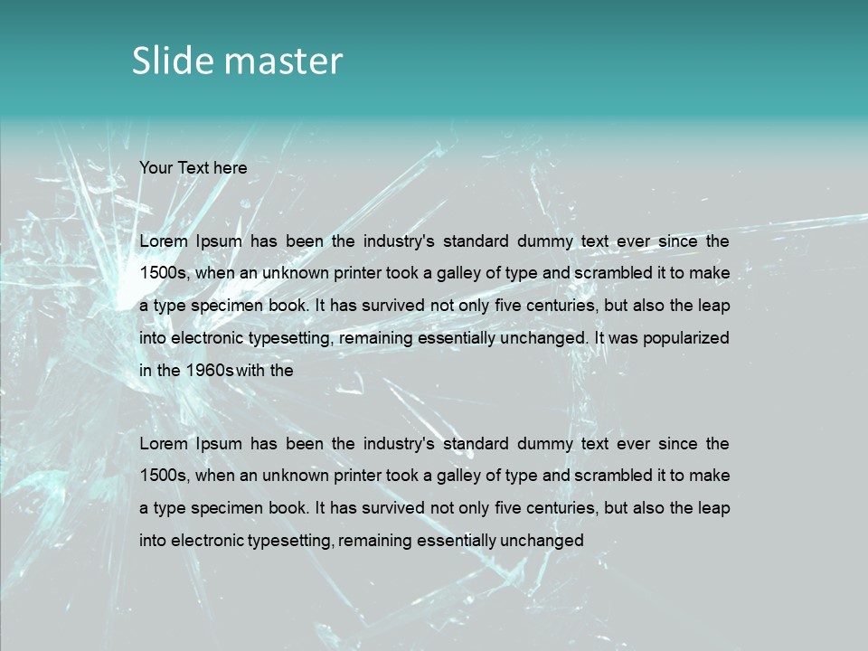 Photography Accidents Abstract PowerPoint Template