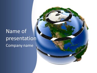 Planet Continent East PowerPoint Template