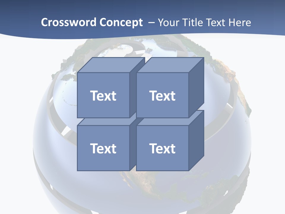 Planet Continent East PowerPoint Template
