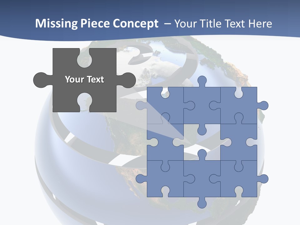 Planet Continent East PowerPoint Template