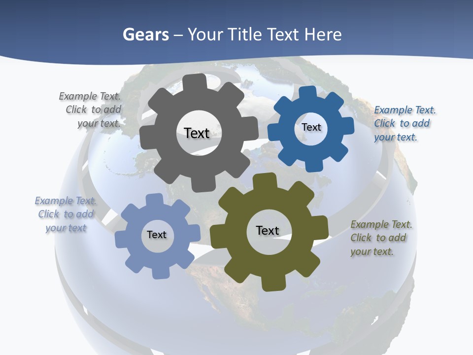 Planet Continent East PowerPoint Template
