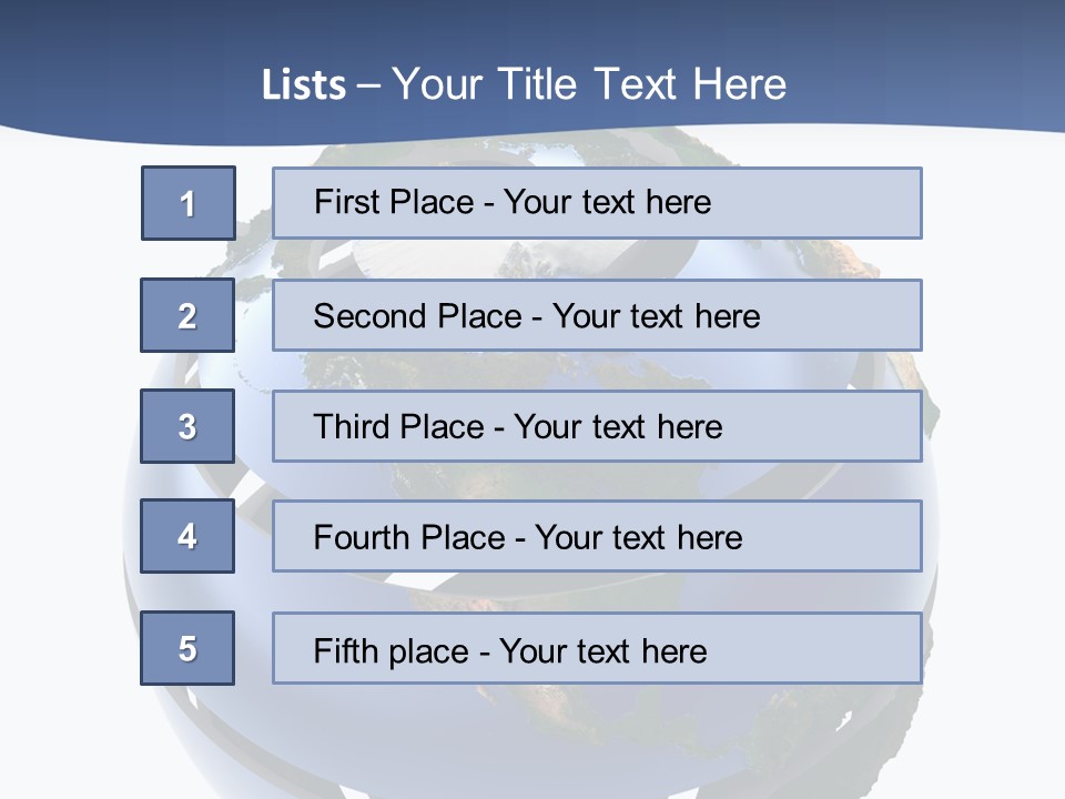 Planet Continent East PowerPoint Template