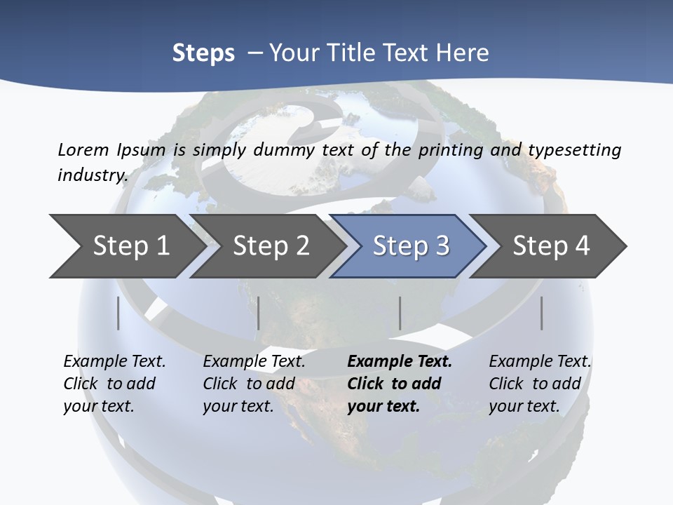 Planet Continent East PowerPoint Template