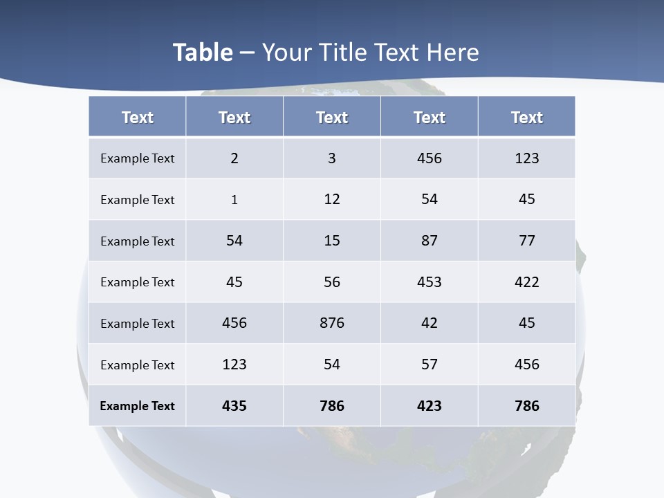 Planet Continent East PowerPoint Template