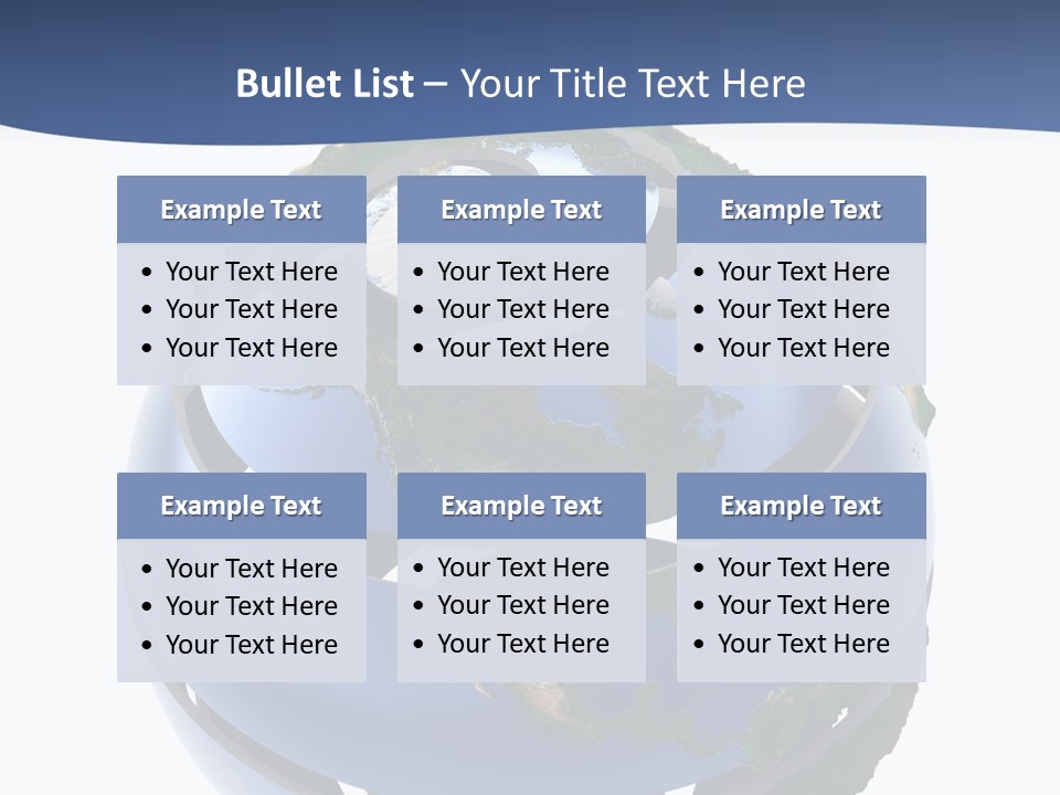 Planet Continent East PowerPoint Template