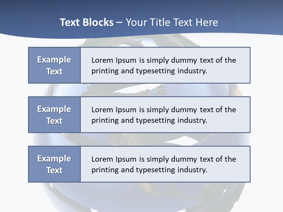 Planet Continent East PowerPoint Template