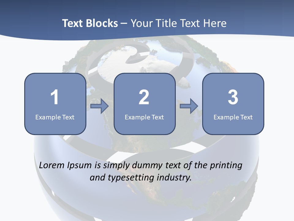 Planet Continent East PowerPoint Template