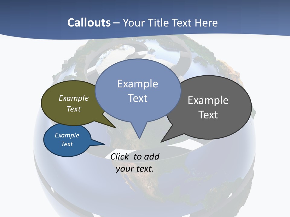 Planet Continent East PowerPoint Template