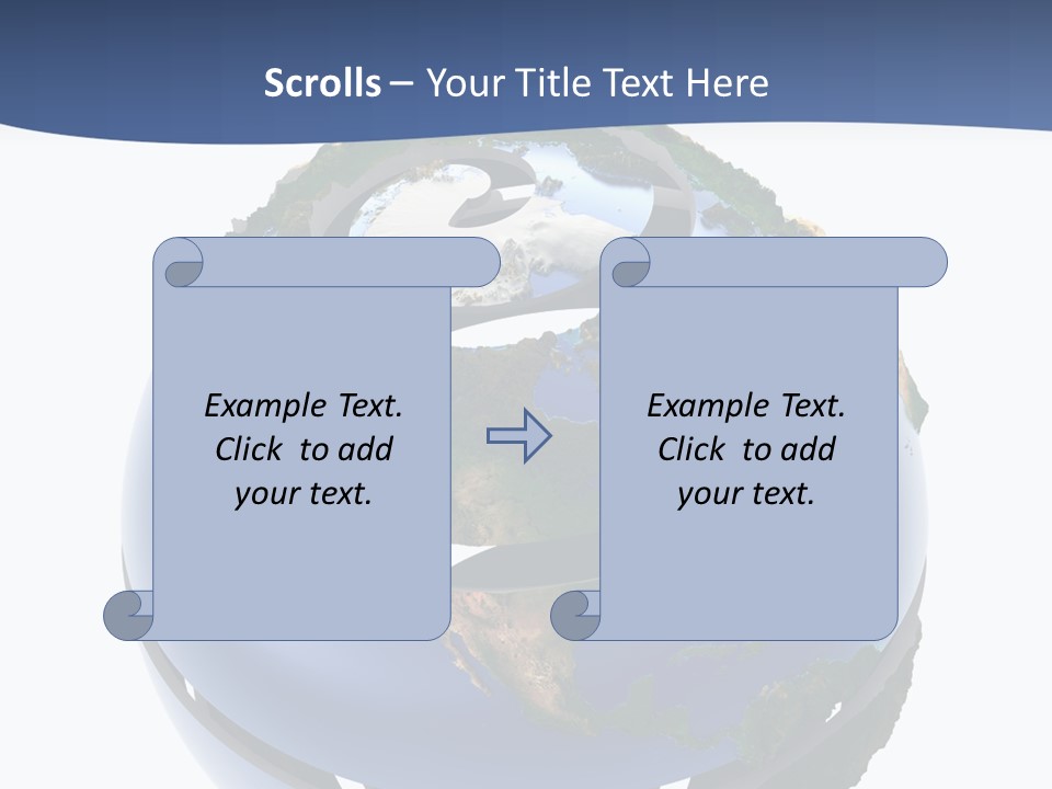 Planet Continent East PowerPoint Template