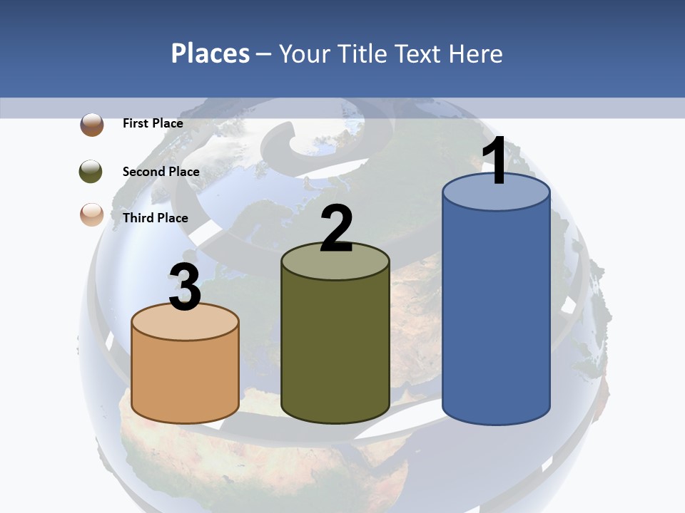 Geography Continent White PowerPoint Template