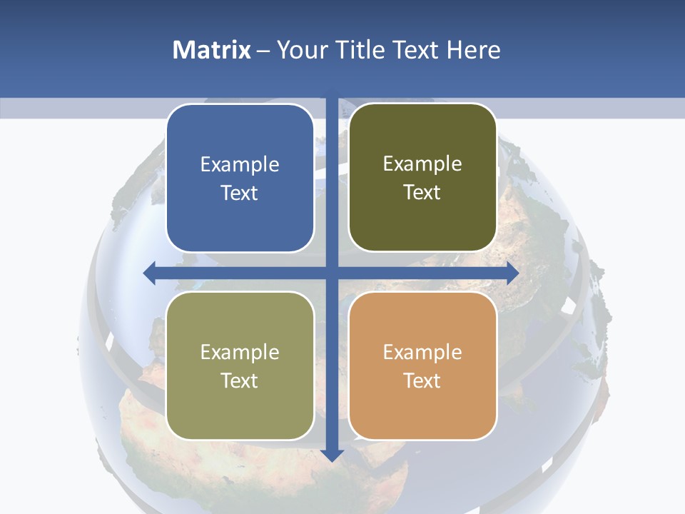 Geography Continent White PowerPoint Template