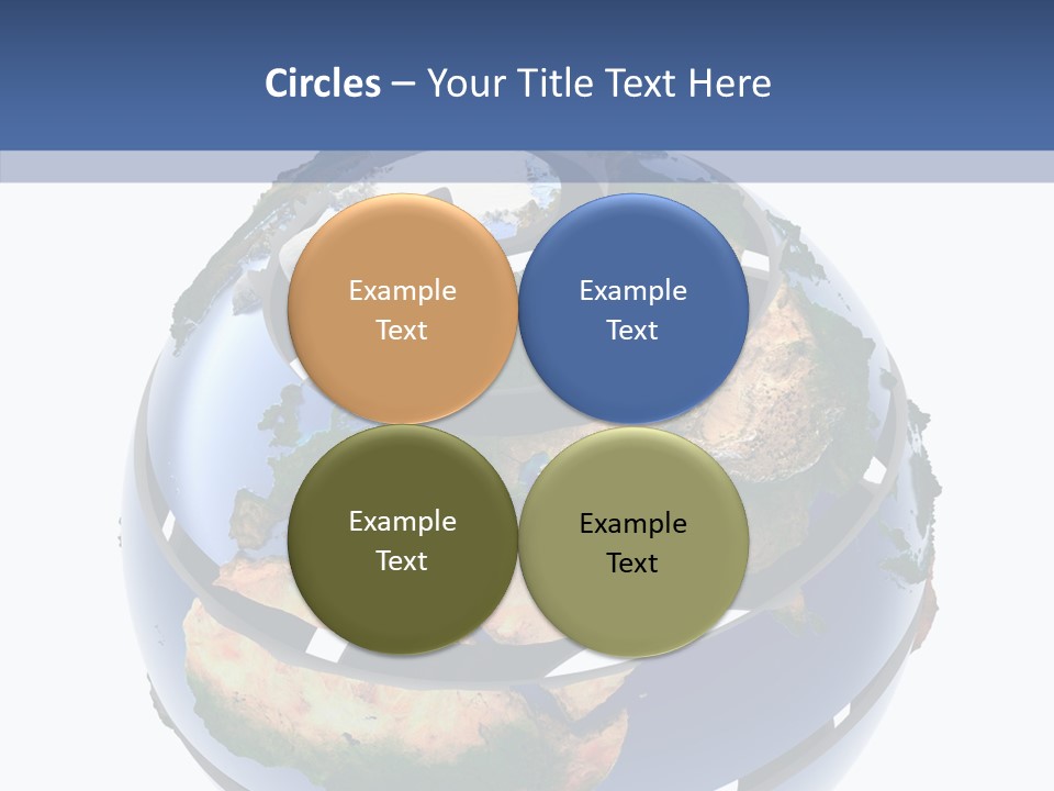 Geography Continent White PowerPoint Template