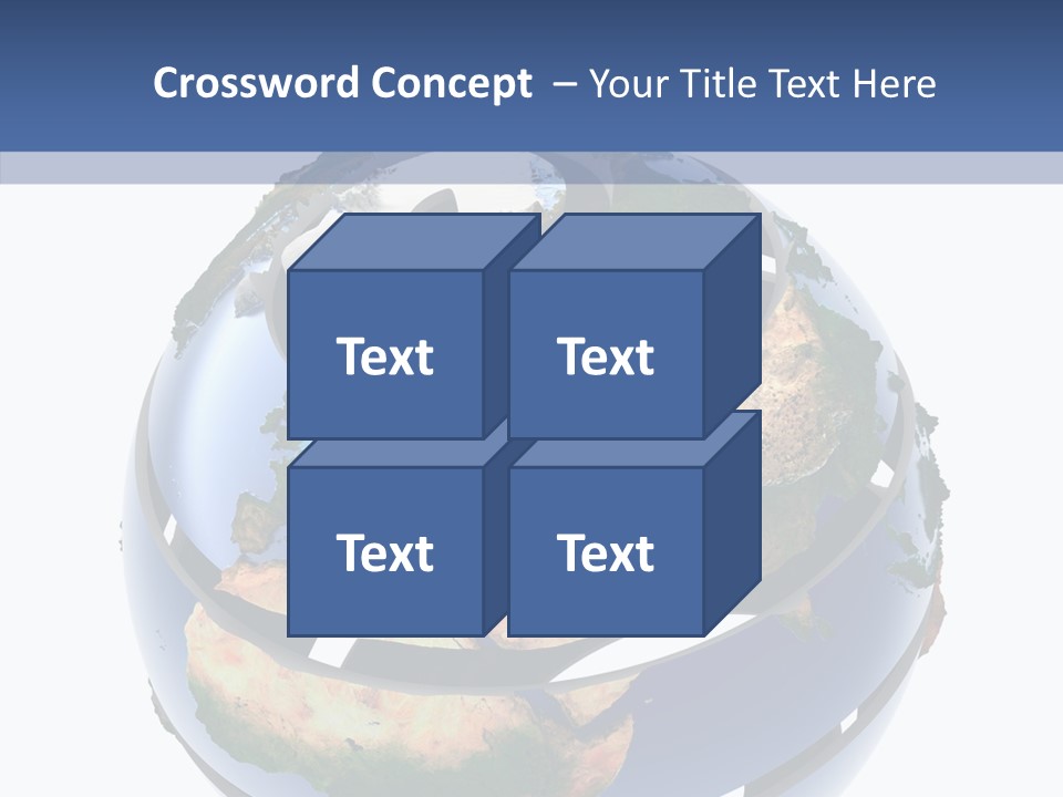Geography Continent White PowerPoint Template