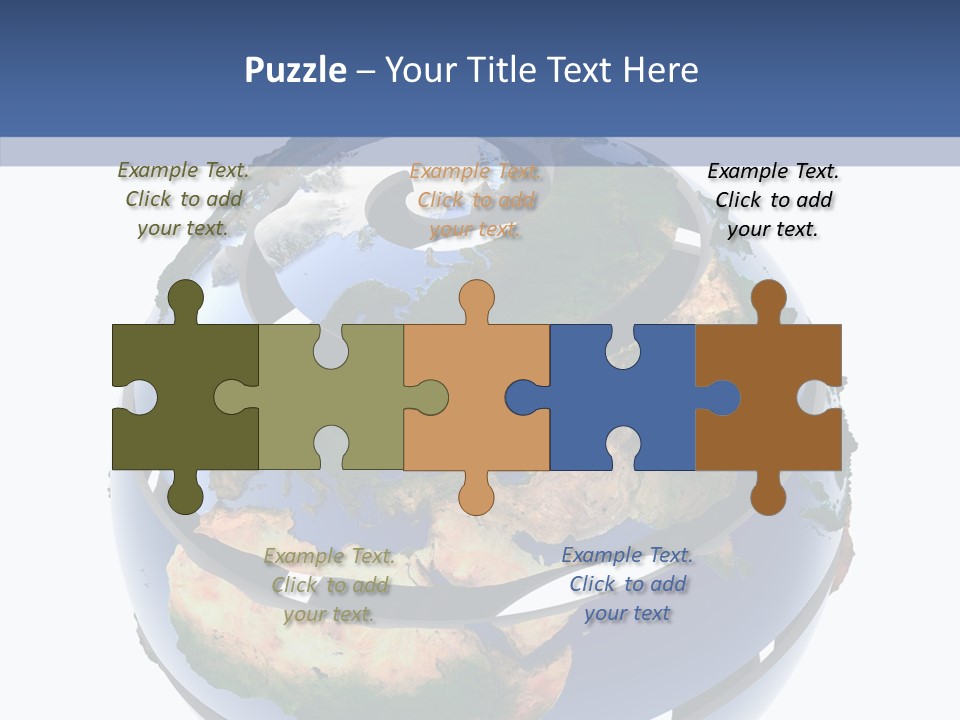 Geography Continent White PowerPoint Template