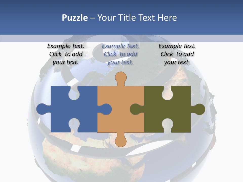 Geography Continent White PowerPoint Template