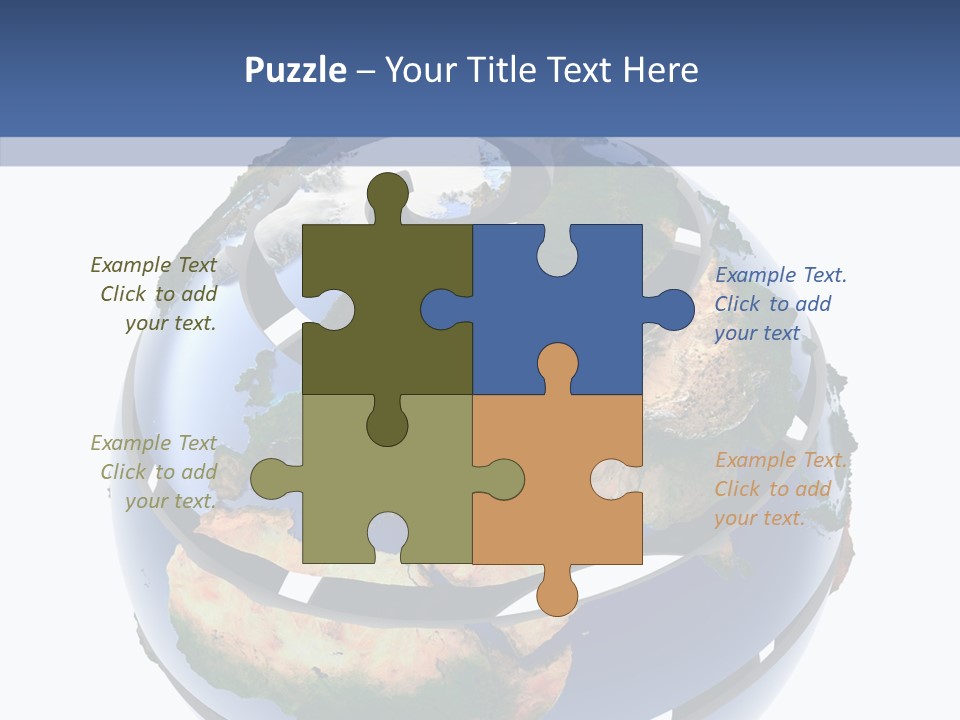 Geography Continent White PowerPoint Template