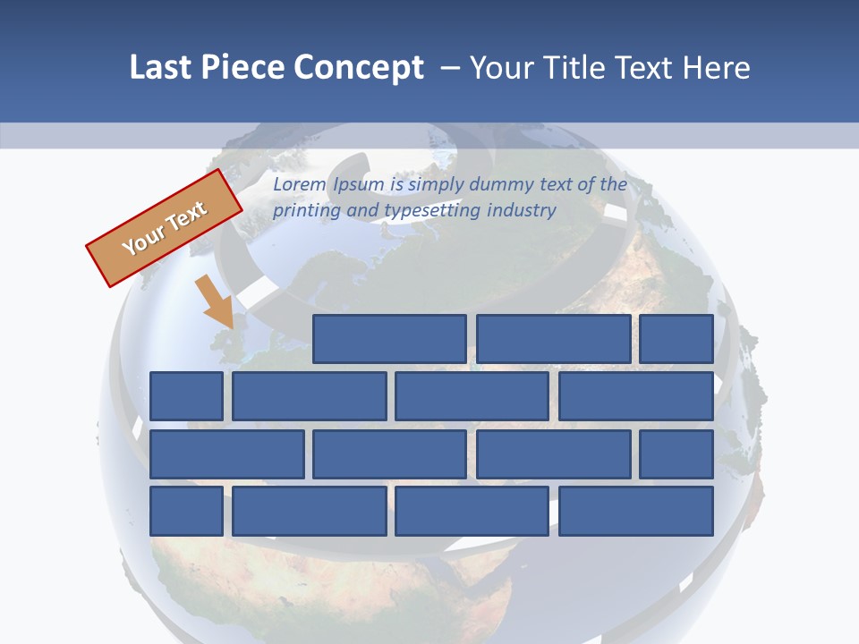 Geography Continent White PowerPoint Template