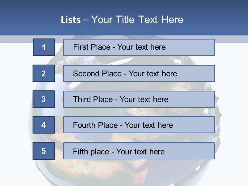 Geography Continent White PowerPoint Template