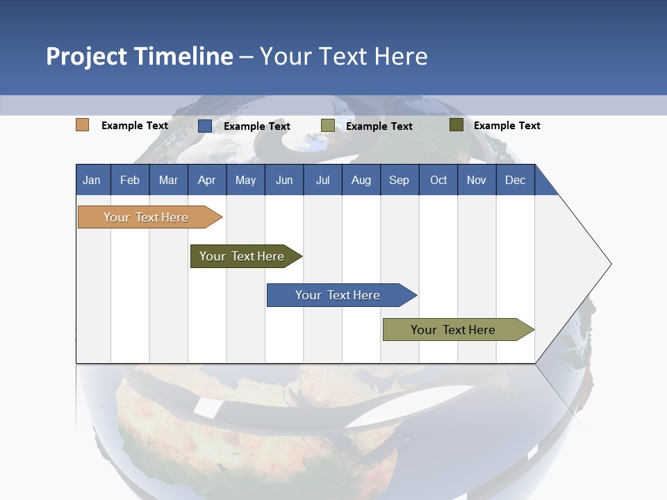 Geography Continent White PowerPoint Template