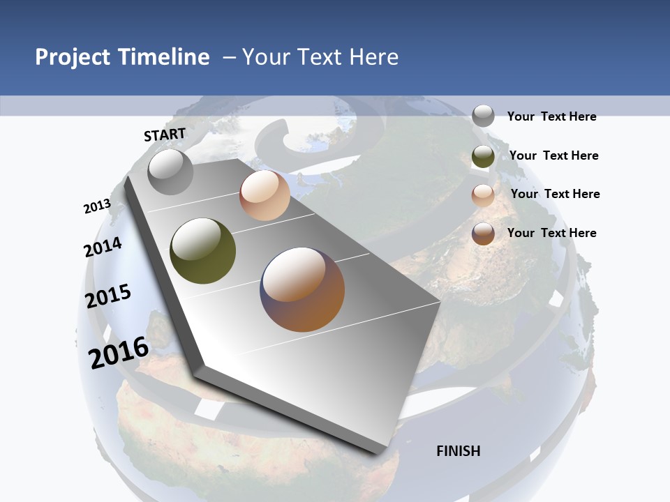 Geography Continent White PowerPoint Template